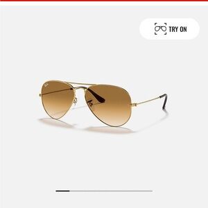Ray Ban RB 3025 Aviator Gradient Sunglasses